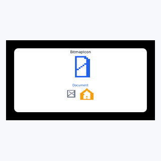 Bitmap Icon render output