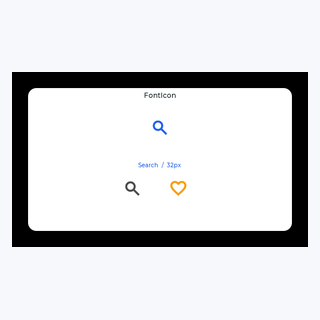 Font Icon render output
