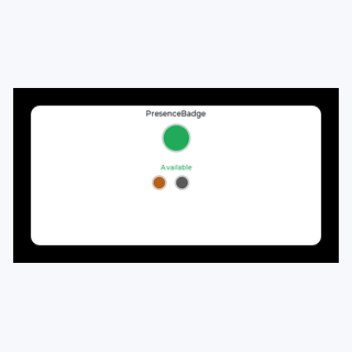 Presence Badge render output
