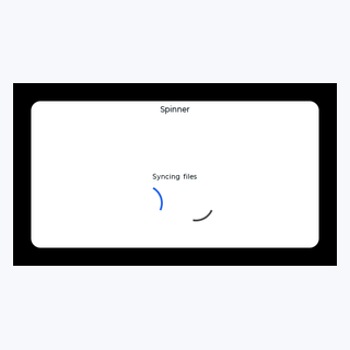 Spinner render output