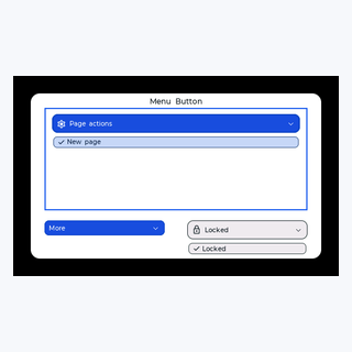 Menu Button render output