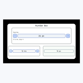 Number Box render output