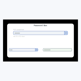 Password Box render output