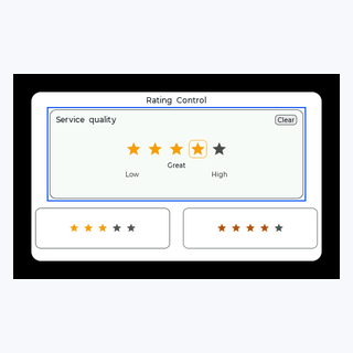 Rating Control render output