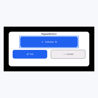 Repeat Button render output
