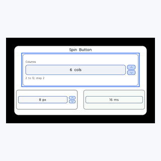 Spin Button render output