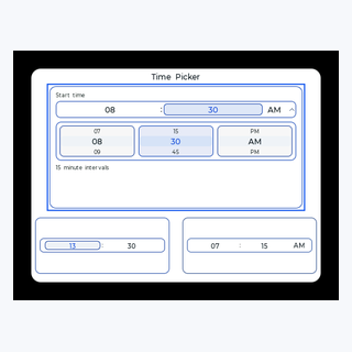 Time Picker render output