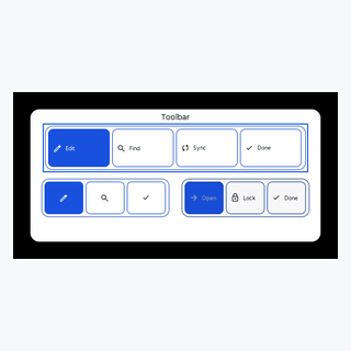 Toolbar render output