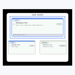 Card Control render output