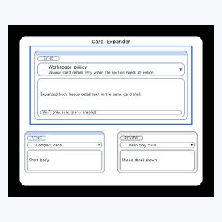 Card Expander render output