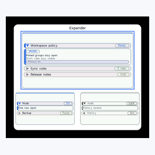 Expander render output