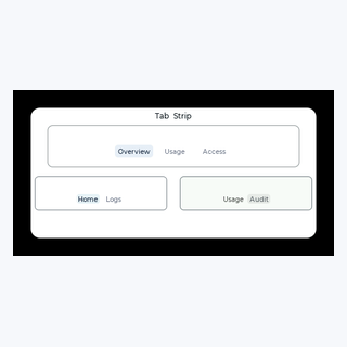 Tab Strip render output
